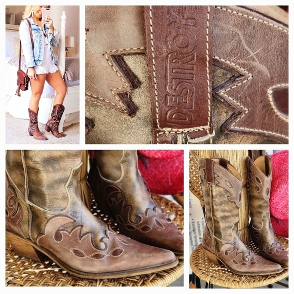 destroyed Shoes - Sassy Western‎ Cowgirl Boots